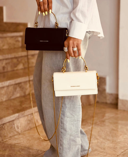 Kristine Sculptural Top handle bag