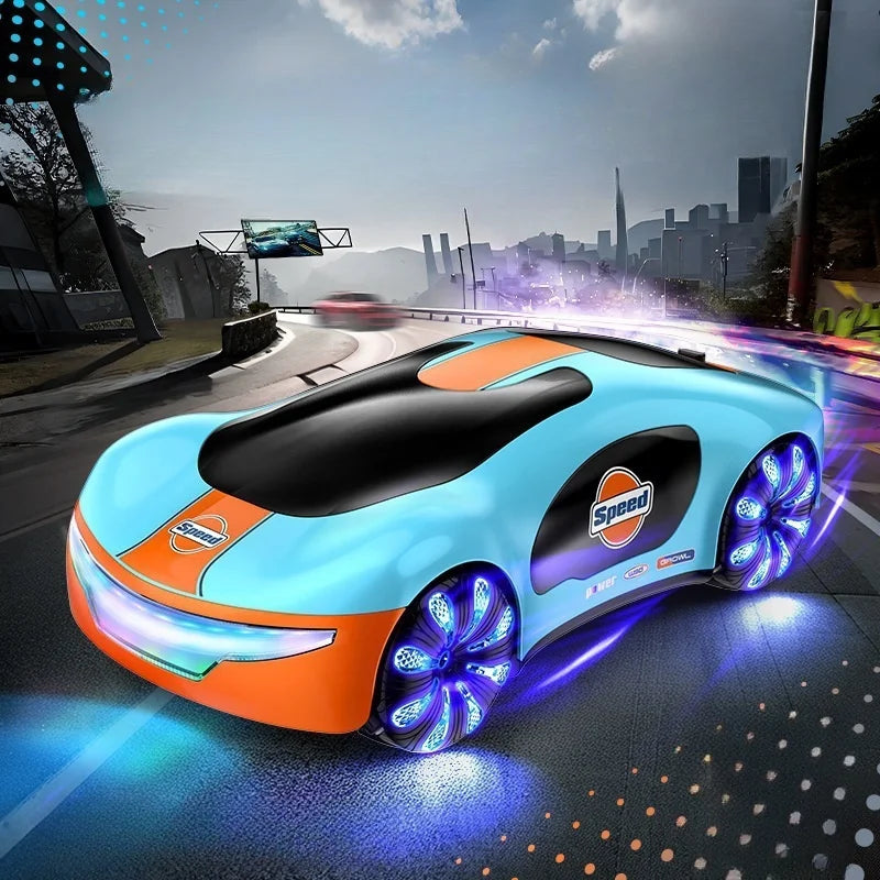 RC Cart toy New energy super car drift remote control gesture sensing with dual spray flow light